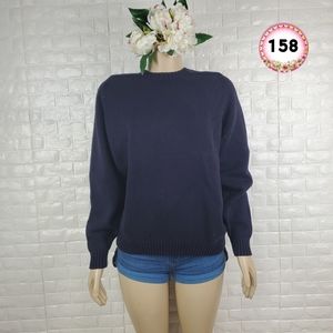 lands end naby blue xl junior heavy sweater